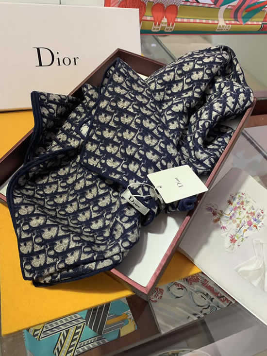 Top Quality Brand Fake Dior Scarf Women Winter Cashmere Thick Autumn Warm Shawls 11